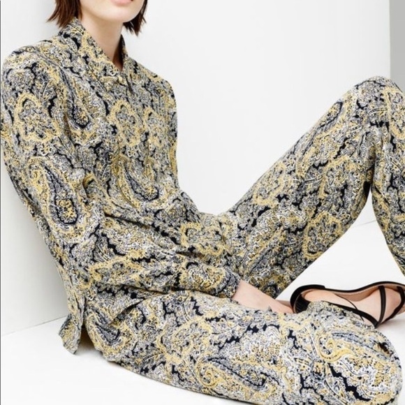 Zara Tops - New Zara Women Blouse XS  Paisley Zipper Detail